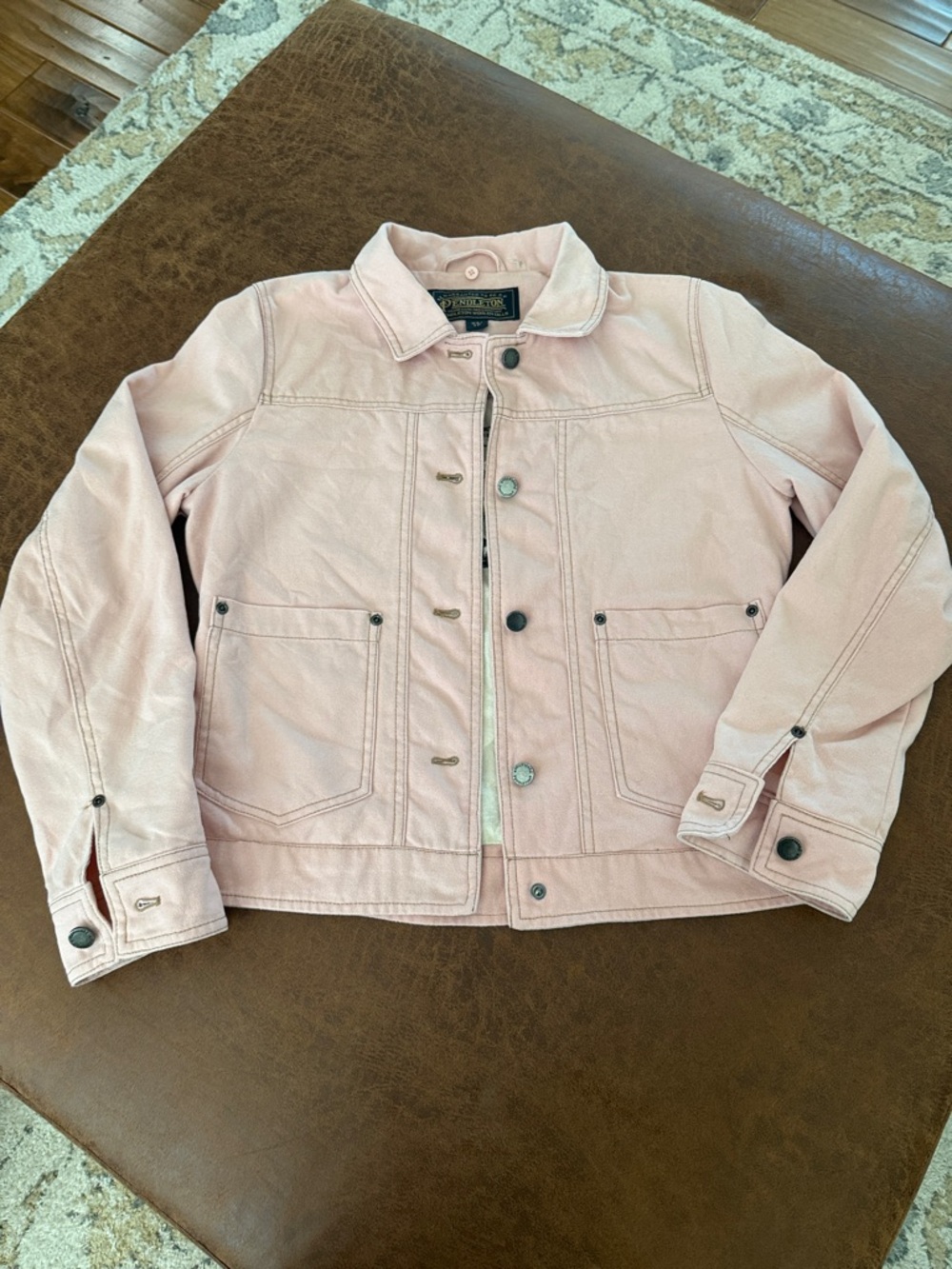 Pendleton Rosebud Denim Jacket in Pink
